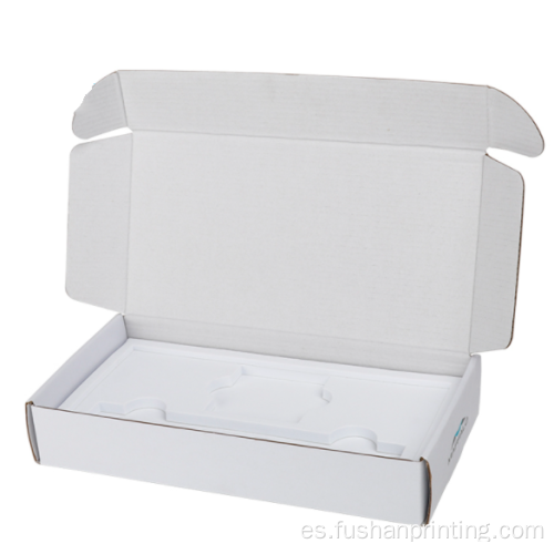 Caja plegable corrugada cosmética.